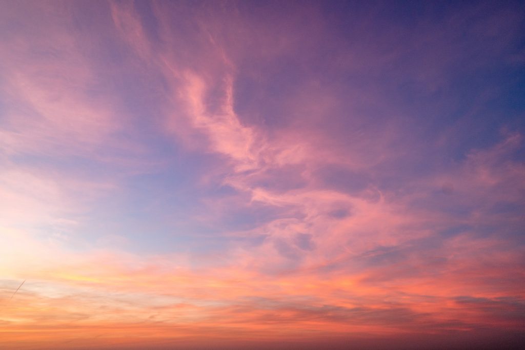 Gradient sky texture after sunset
